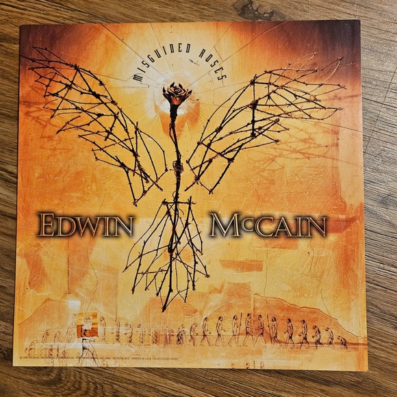 Other - Edwin McCain Misguided Roses 12x12 Double Sided Promo Flat Poster Vintage 1997